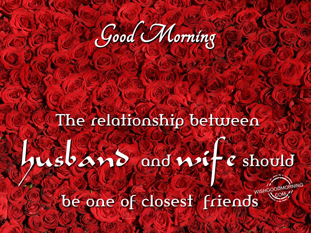Husband and wife should be one of closest friends - Good Morning ...